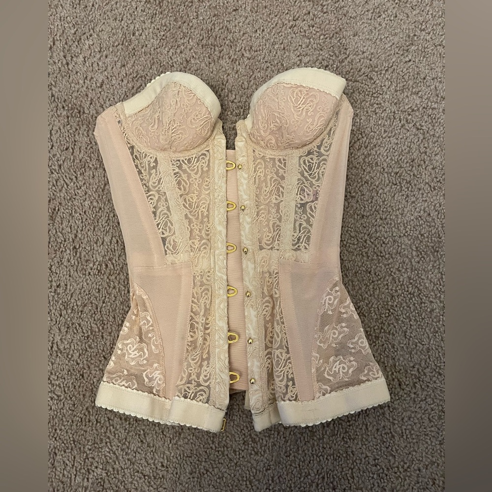 agent provacateur nude mercy corset size 2